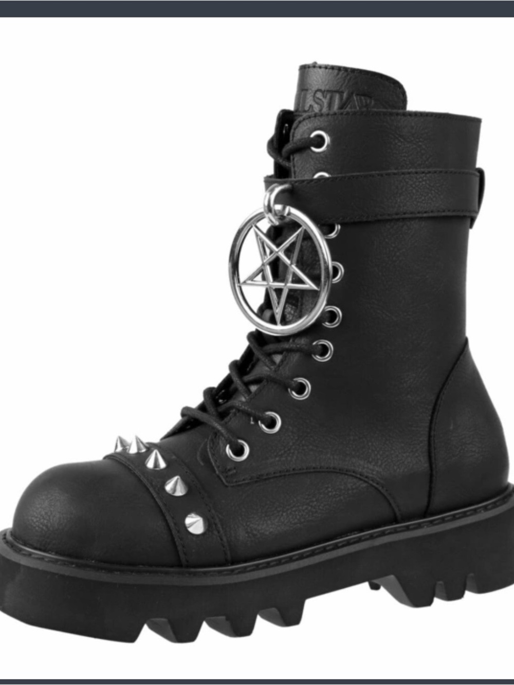 Killstar Black Platform Ring Me Up Boots
